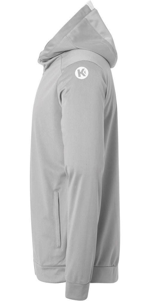KempaKinderTrainingsjackePlayerHoodJacket2003624DarkGrauMelangeWei-116