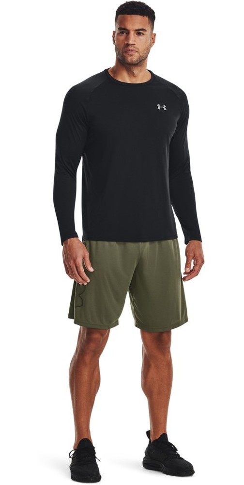 UnderArmourUATechGraphicShortsMarineODGreen-XS