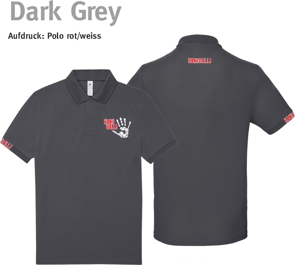 HandballCollectionPoloshirtPU424DarkGreySolid-S