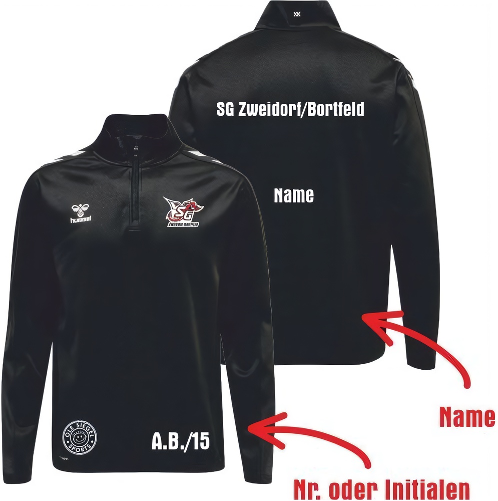 SGZweidorfBortfeldKinderHummelhmlCore20PolyHalfZipSweatKids230833