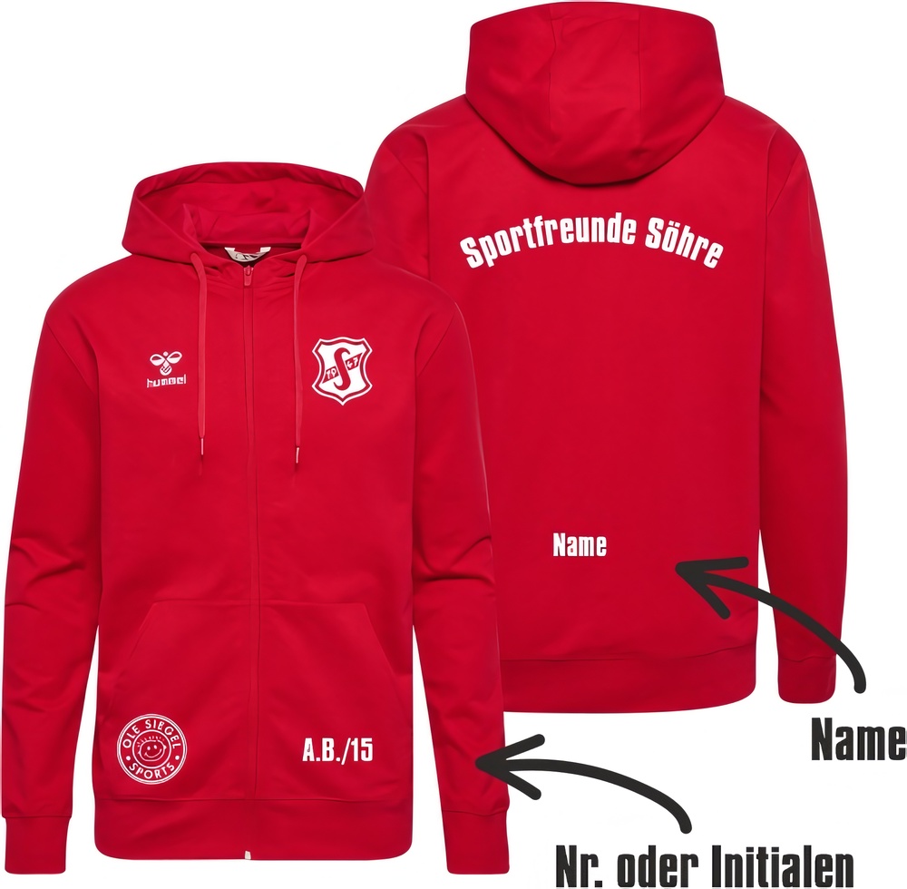SportfreundeShreHummelhmlGO20CottonZipHoodieUnisex224837