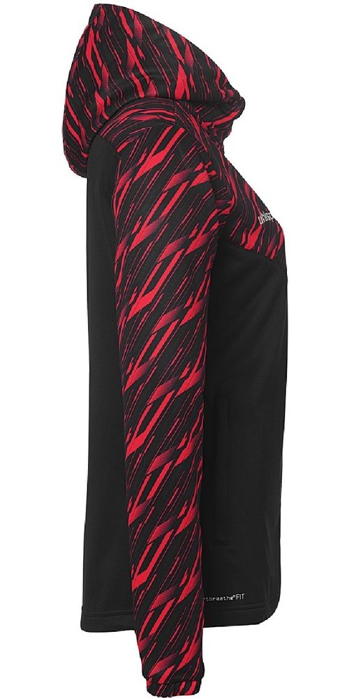 UhlsportDamenTrainingsjackeProgressive28MultiHoodJacke1002274SchwarzRot-XS