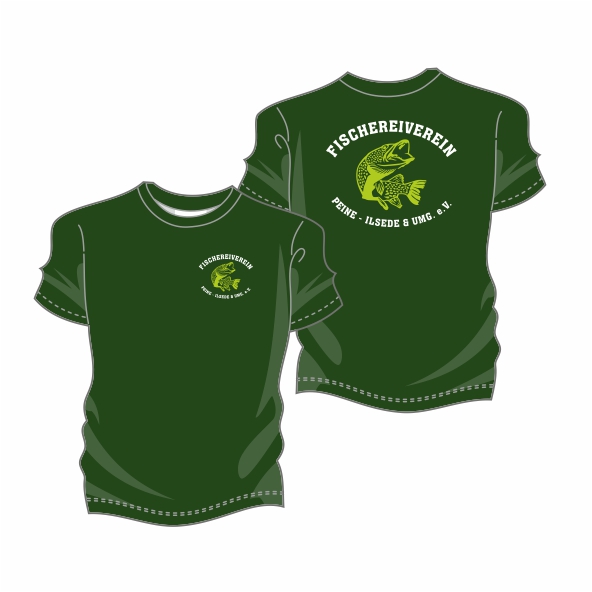 FischereivereinPeineIlsedeUnisexT-Shirt01942BottleGreen-L