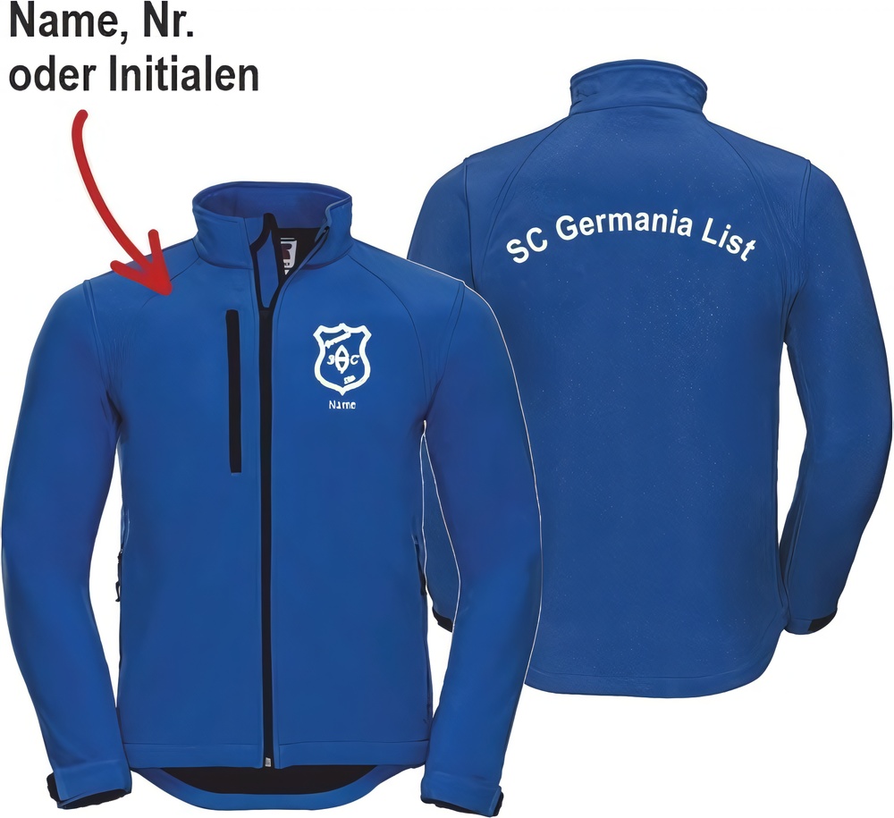 SCGermaniaListBasicSoftshelljackeUnisex43800Azure-XXL