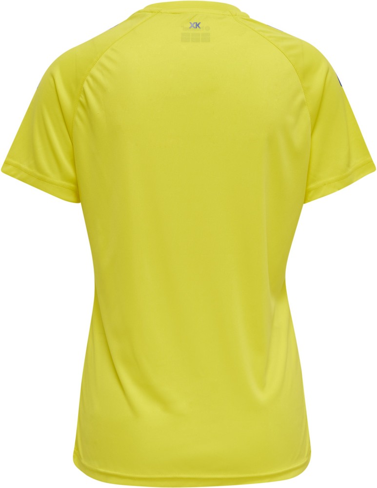 HummelDamenT-ShirtHmlcoreXkCorePolyT-ShirtSSWomanBlazingYellowTrueBlue-XXL