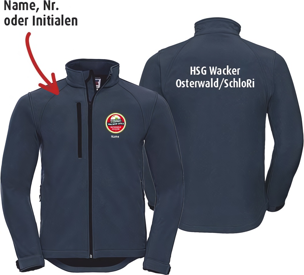 HSGWackerOsterwaldSchloRiBasicSoftshelljackeUnisex43800