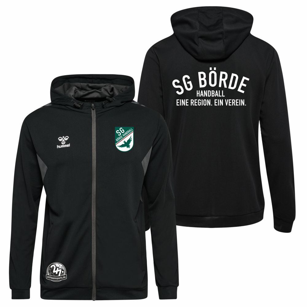 SGBrdeDamenHummelhmlAuthenticPLZipHoodieBlack-XS