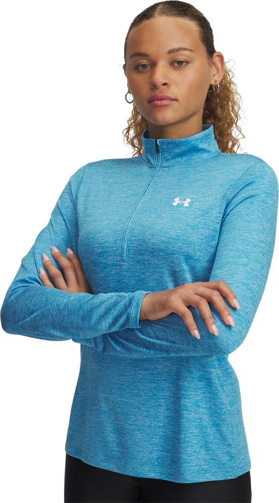 UnderArmourDamenLongsleeveTech12Zip-Twist1384225Blue452-LUSLG