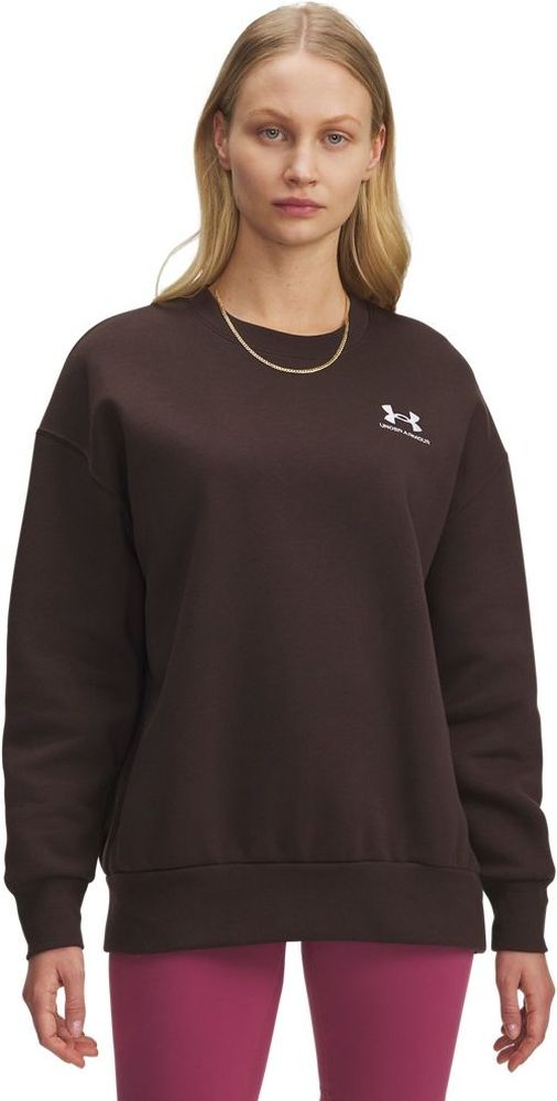 UnderArmourDamenSweatshirtIconFleeceOsCrew1379475Brown246-LUSLG