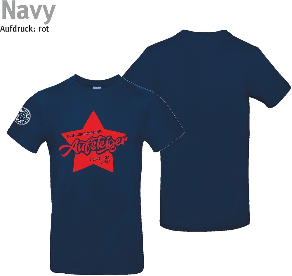 247CollectionT-ShirtAufstiegshirtSternTU03TNavy-XS