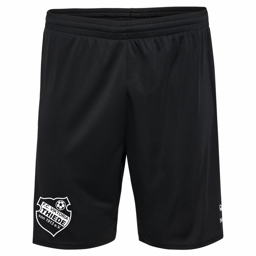 FCViktoriaThiedeHummelhmlESSENTIALPolyShortsmitVereinslogoBlack-S