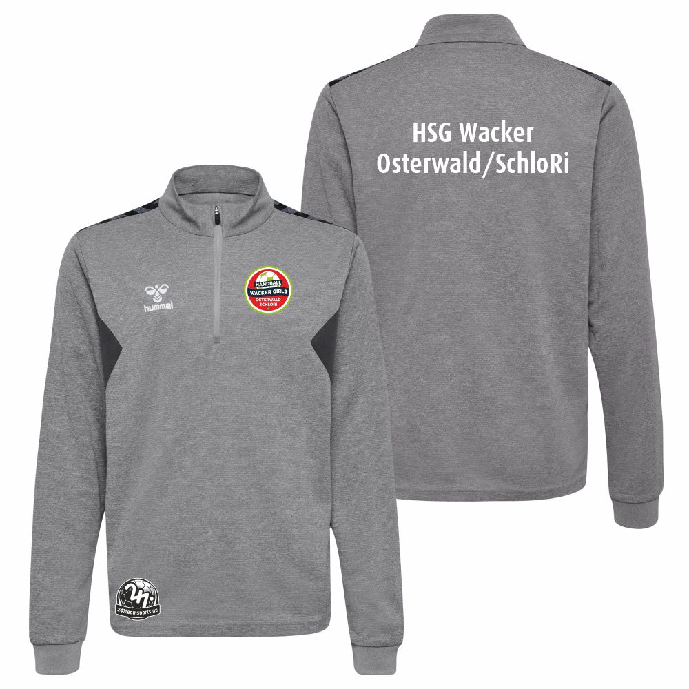 HSGWackerOsterwaldSchloRiKinderHummelhmlAuthenticPLHalfZipSweatKids219974GreyMelange-116-ca6Jahre