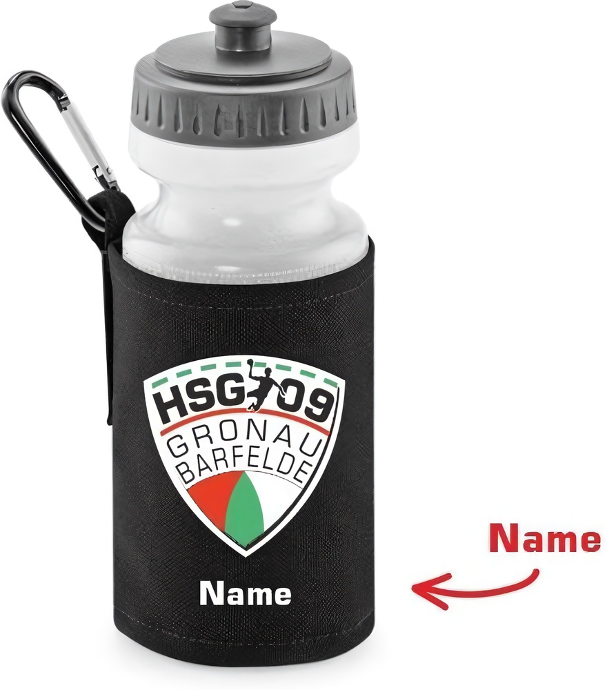 HSG09GronauBarfeldeUniversalBasicTrinkflaschemitHalterQD440Black