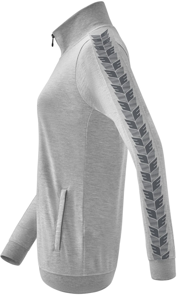 ErimaDamenTrainingsjackeEssentialTeamTracktopJacke22-0060HellgrauMelangeSlateGrey-34XXS