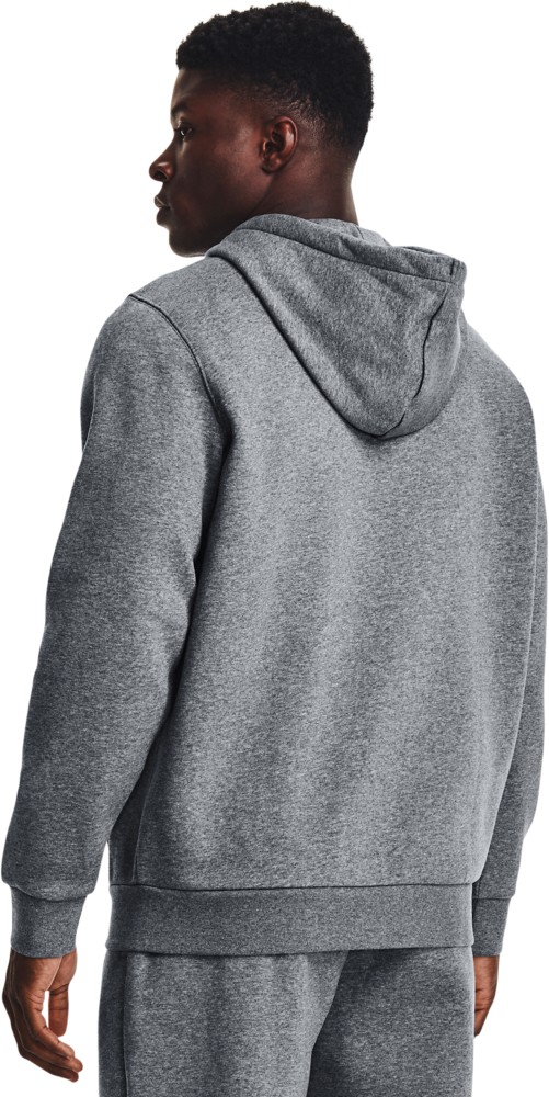 UnderArmourFleecejackeUAEssentialFleece-HoodiemitdurchgehendemZipPitchGrayMediumHeather-XS
