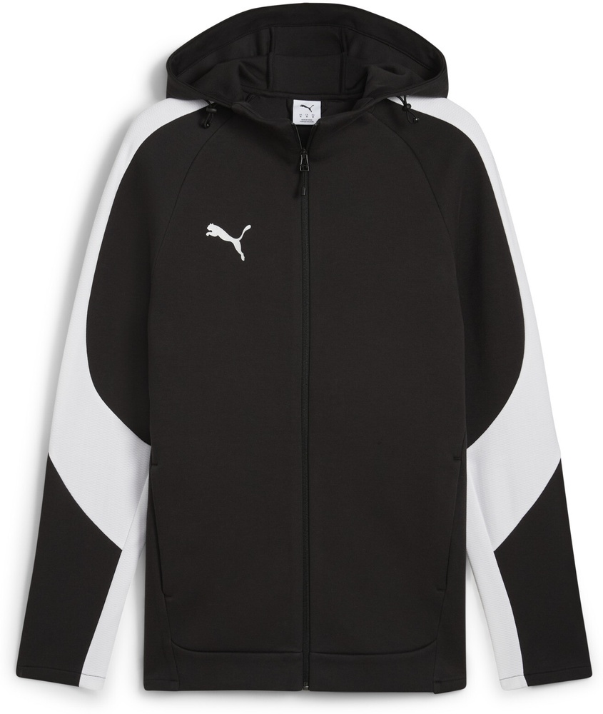 PumaSweatJackeTeamEVOSTRIPEHoodedJacket659947PumaBlack-PumaSilver-PumaWhite-XL