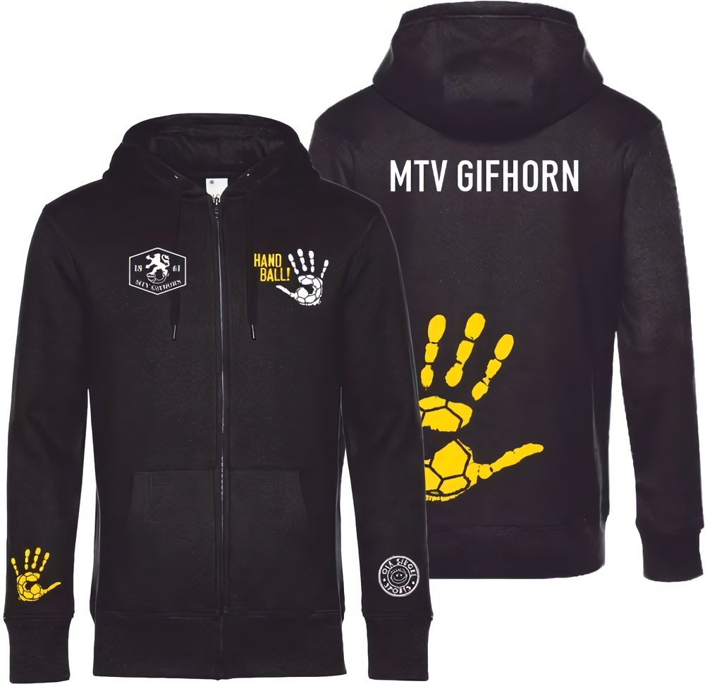 MTVGifhornBasicHoodie-JackeUnisex24642BlackGelb-XXL