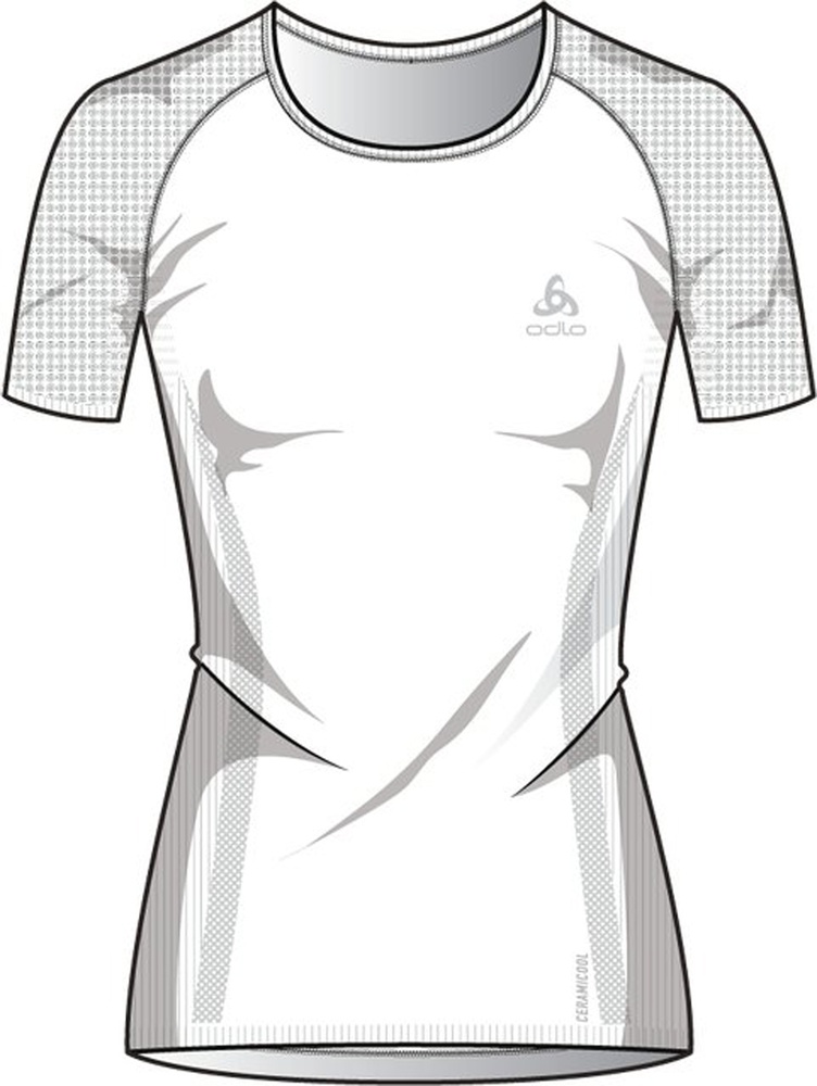 OdloDamenTanktopBlTopCrewNeckSSPerformanceX-LightEco188501White-L