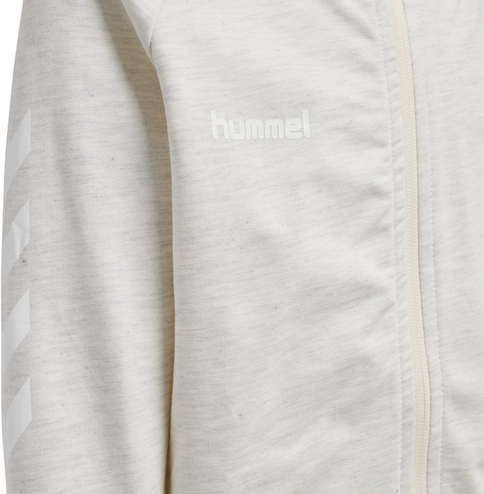 HummelKinderHoodieHmlgoKidsCottonZipHoodieEgretMelange-116