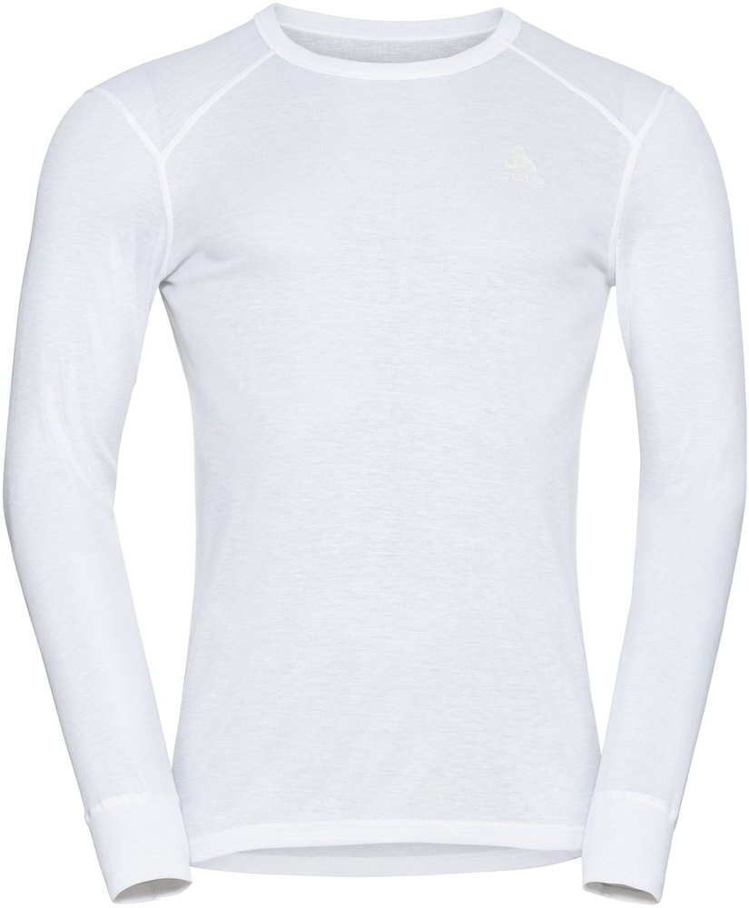 OdloBlTopCrewNeckLong-SleeveActiveWarmEco159102White-3XL