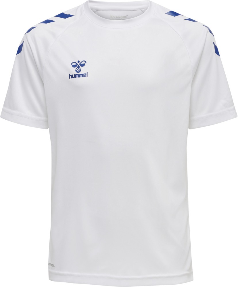 HummelKinderT-ShirtHmlcoreXkCorePolyT-ShirtSSKidsWhiteTrueBlue-116