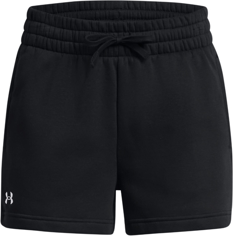 UnderArmourDamenRivalFleeceShortBlack001-LUSLG