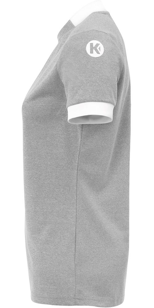 KempaDamenPlayerTrikotWomen2003621DarkGrauMelangeWei-XS