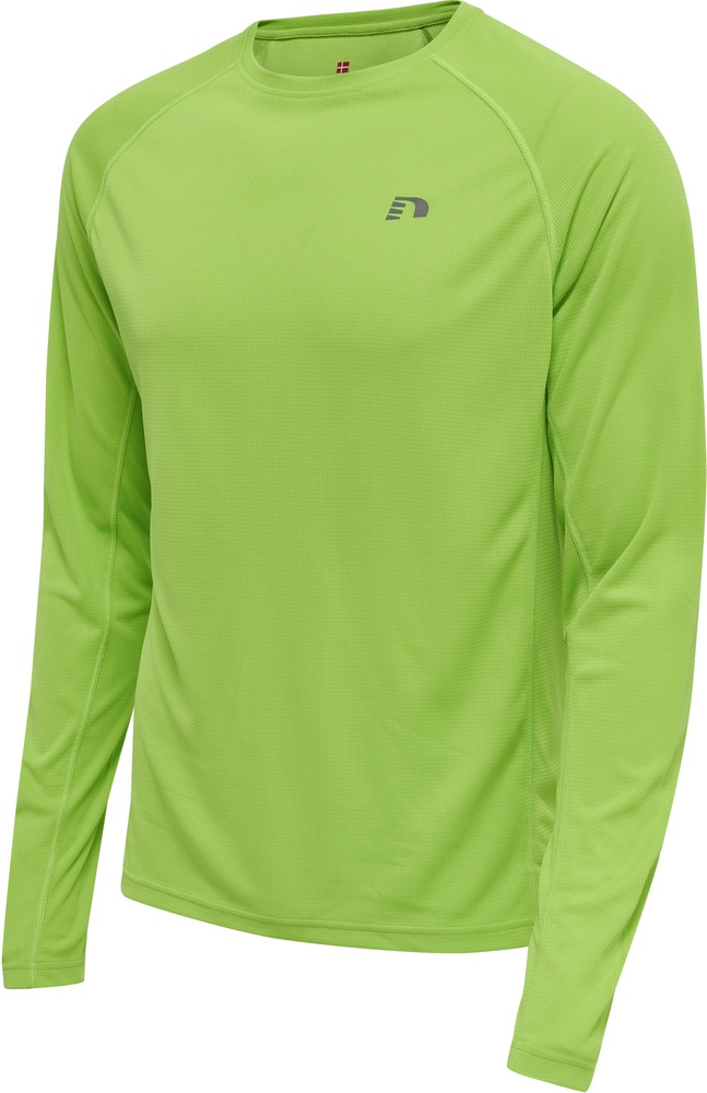 NewlineT-ShirtTopMenSCoreRunningT-ShirtLSGreenFlash-XXL