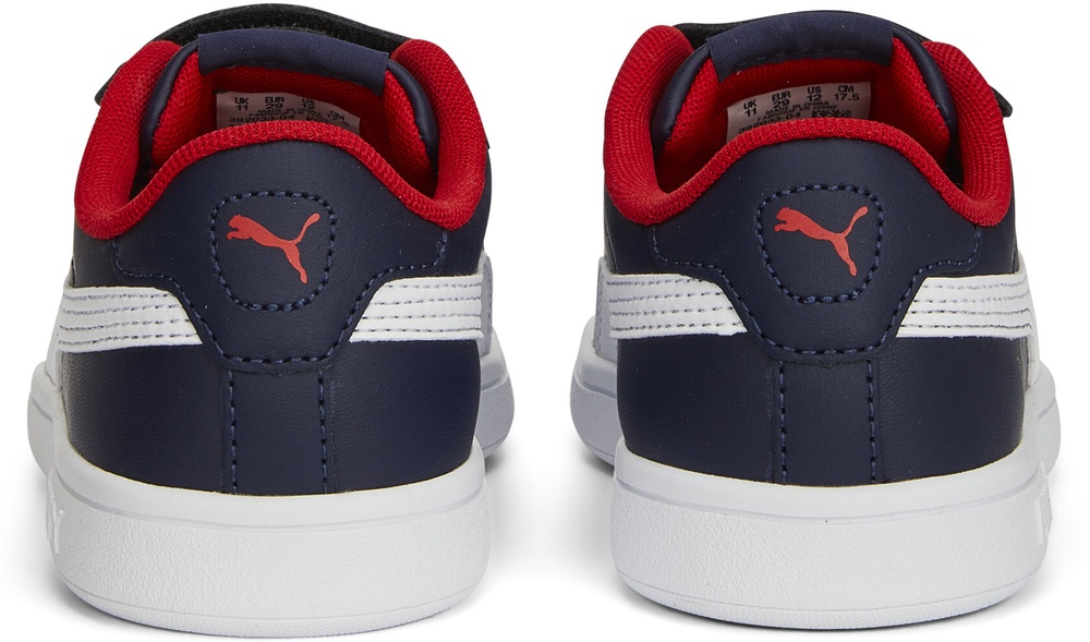 PumaKinderSchuheLowSmash30LVPS392033PumaNavy-PumaWhite-ForAllTimeRed-325