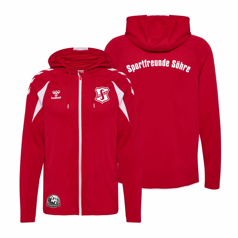 SportfreundeShreHummelhmlCore20PolyZipHoodieSweatUnisex230853TrueRed-3XL