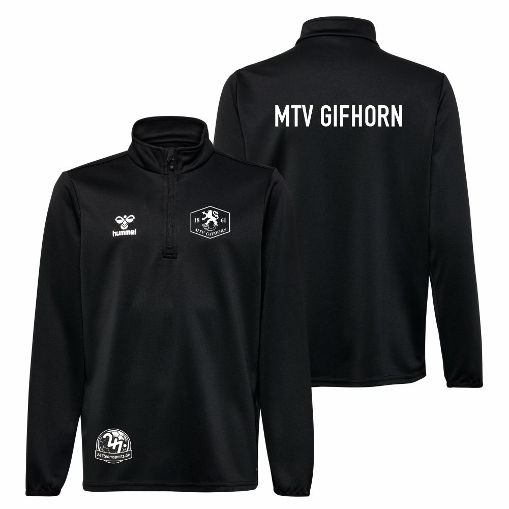 MTVGifhornKinderHummelhmlESSENTIALPolyHalfZipSweatKids224546