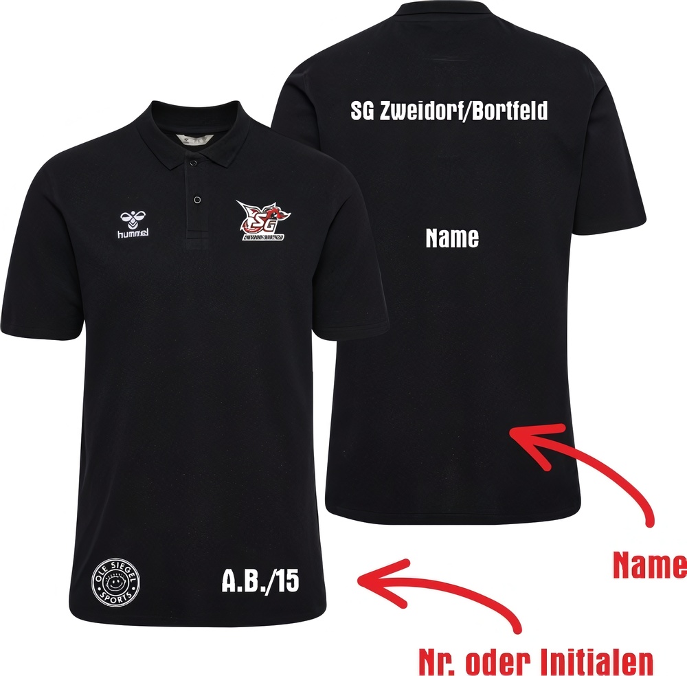 SGZweidorfBortfeldHummelhmlGO20CottonPoloUnisex224831Black-XXL