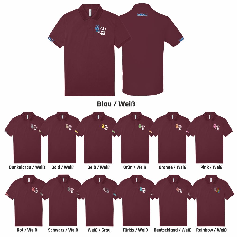 HandballCollectionPoloshirtPU424Burgundy-S