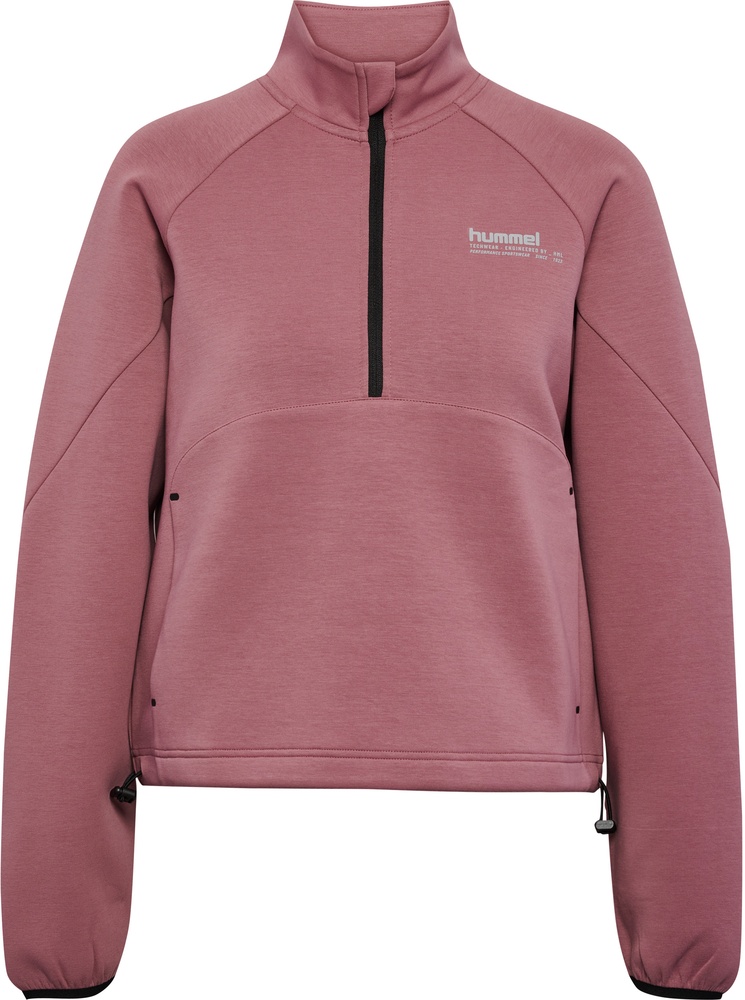 HummelDamenTrainingsjackeTechFleeceBoxyHalfZip228167WistfulMauve-L