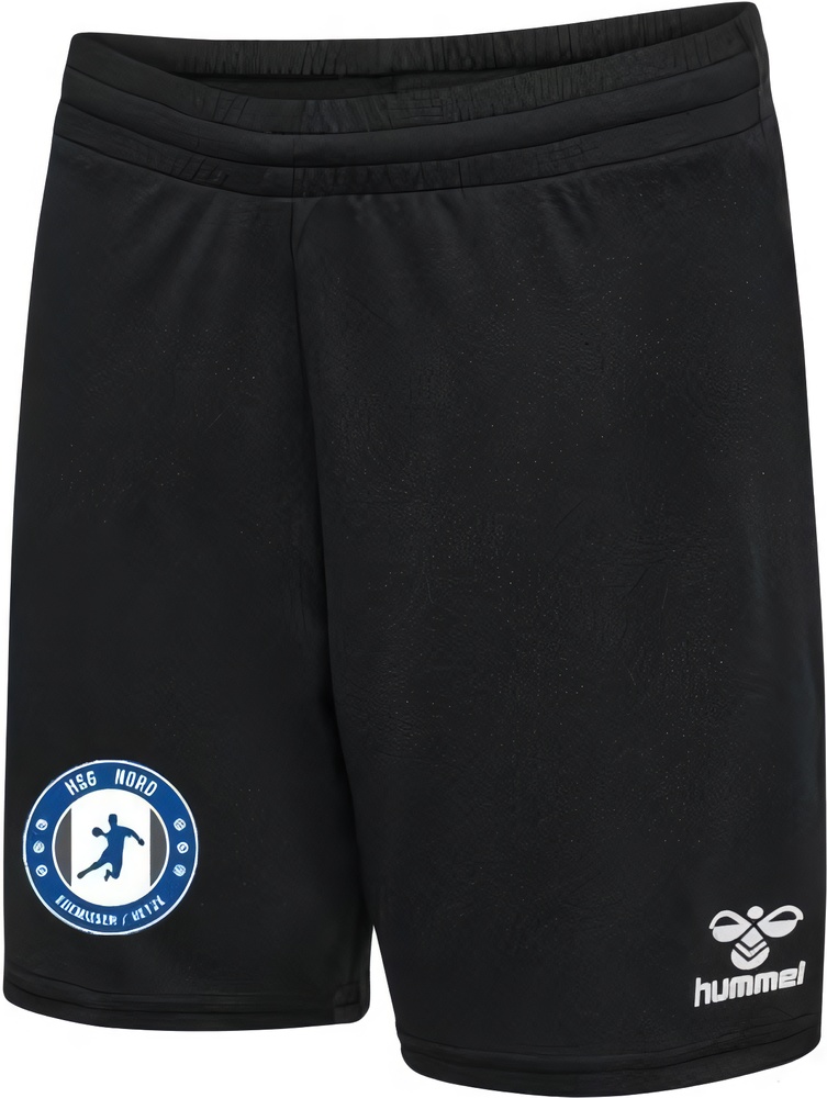 HSGNordEdemissenUetzeHummelhmlESSENTIALPolyShortsUnisexmitVereinslogo224543LBlack-XXL