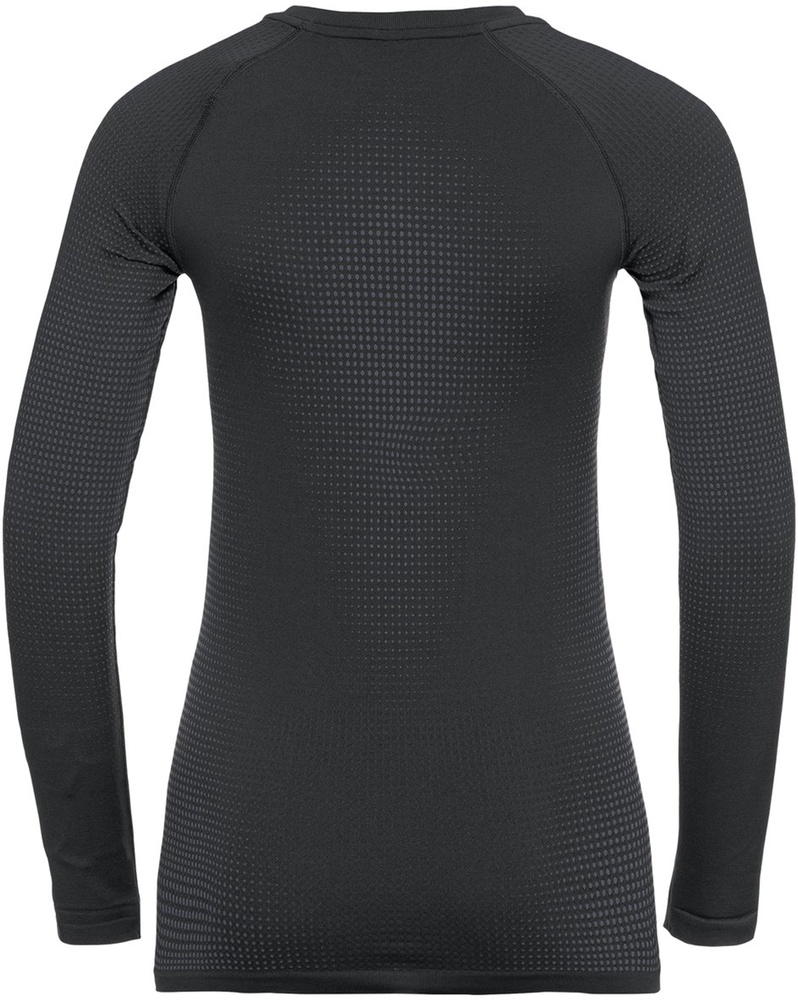 OdloDamenBlTopCrewNeckLong-SleevePerformanceWarmEco196191Black-NewOdloGraphiteGrey-L