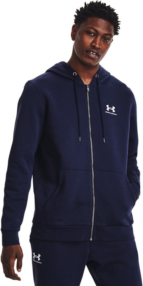 UnderArmourFleecejackeUAEssentialFleece-HoodiemitdurchgehendemZipMidnightNavy-XS