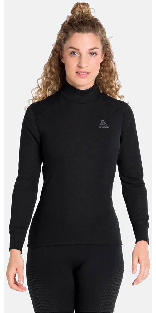 OdloDamenBlTopTurtleNeckLong-SleeveActiveWarmEco159091Black-L