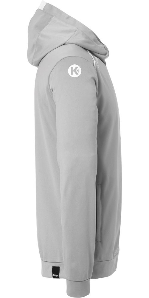 KempaKinderTrainingsjackePlayerHoodJacket2003624DarkGrauMelangeWei-116
