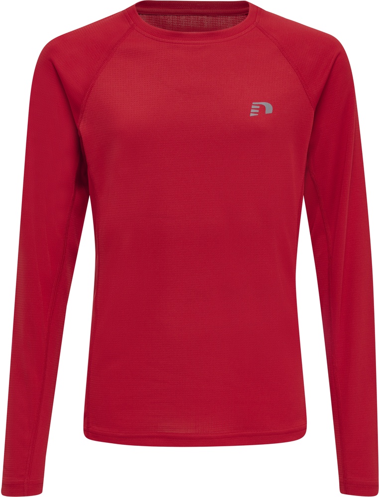 NewlineKinderT-ShirtTopKidsCoreRunningT-ShirtLSTangoRed-128