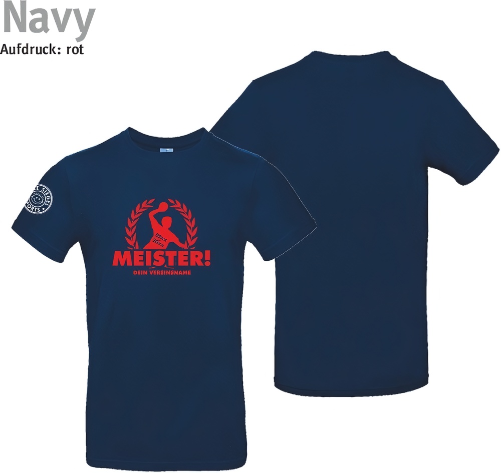 247CollectionT-ShirtMeistershirtKranzHandballMenTU03TNavy-XS