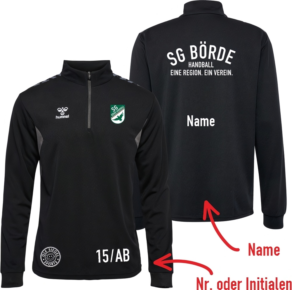 SGBrdeHummelhmlAuthenticPLHalfZipSweatUnisex219973