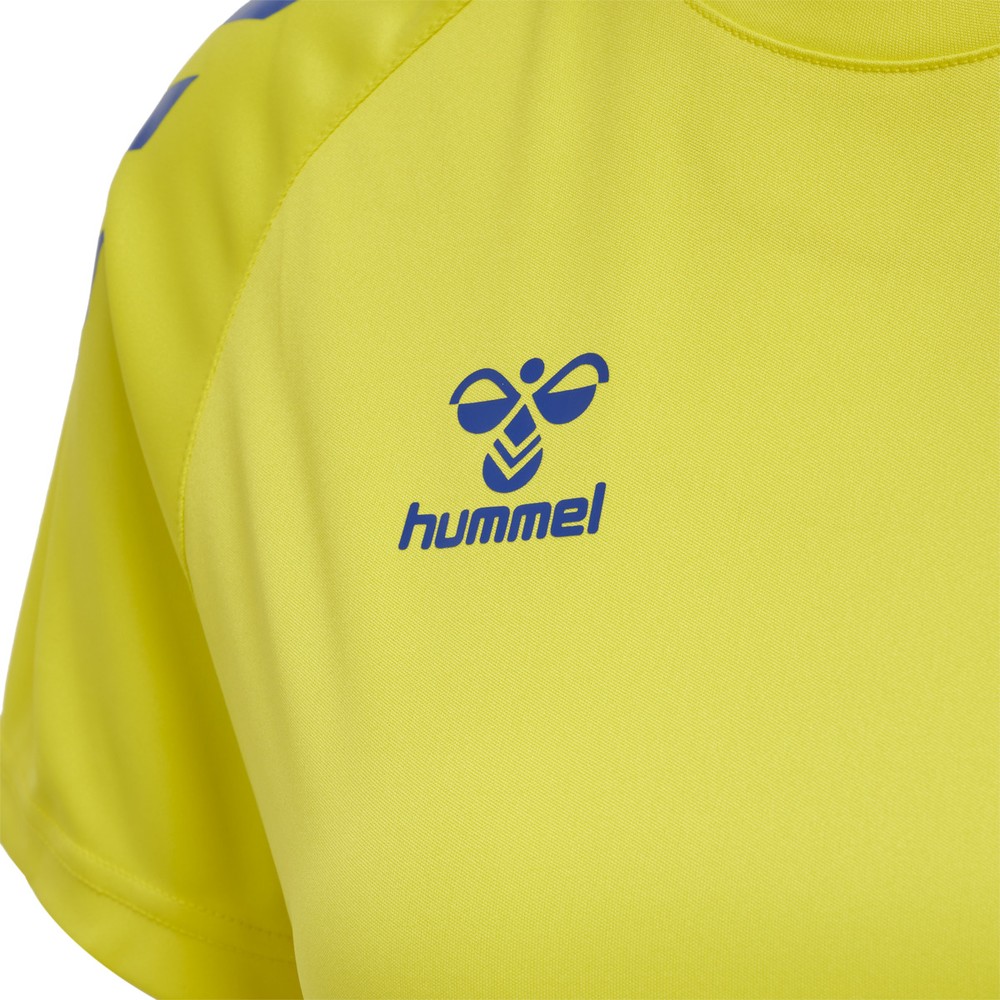 HummelDamenT-ShirtHmlcoreXkCorePolyT-ShirtSSWomanBlazingYellowTrueBlue-XXL