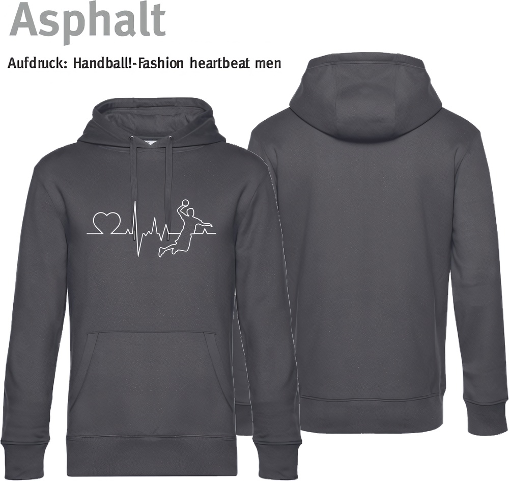HandballFashionHoodieHeartbeatMenWU02KAsphalt-XS