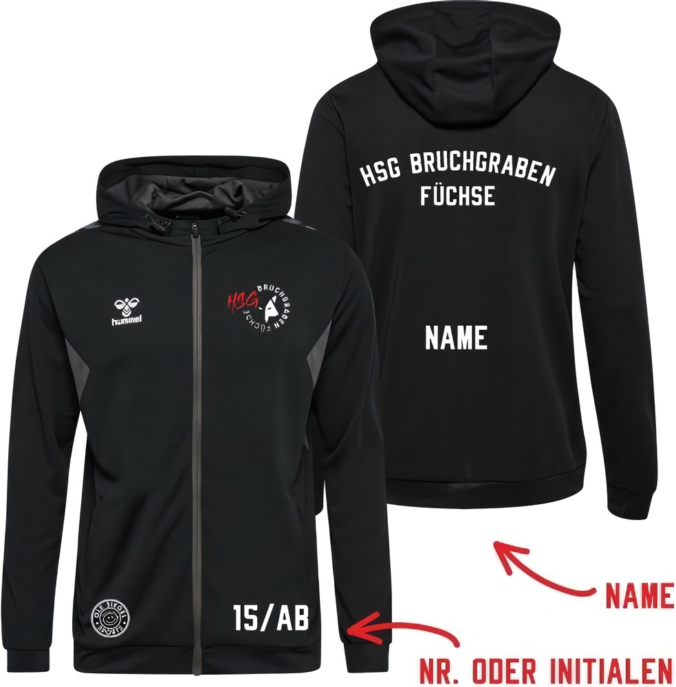 HSGBruchgrabenFchseHummelhmlAuthenticPLZipHoodieUnisex219979
