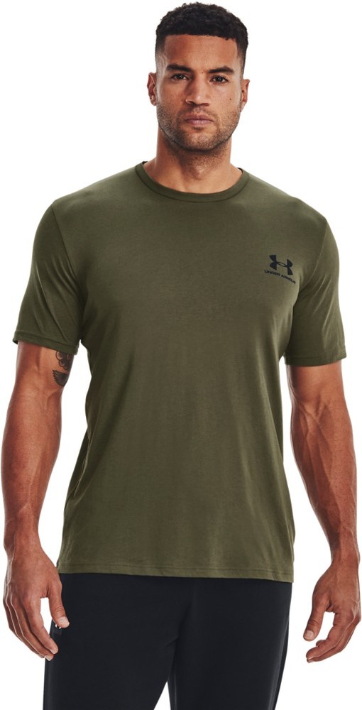 UnderArmourT-ShirtUASportstyleLeftChestKurzarm-OberteilMarineODGreen-XS