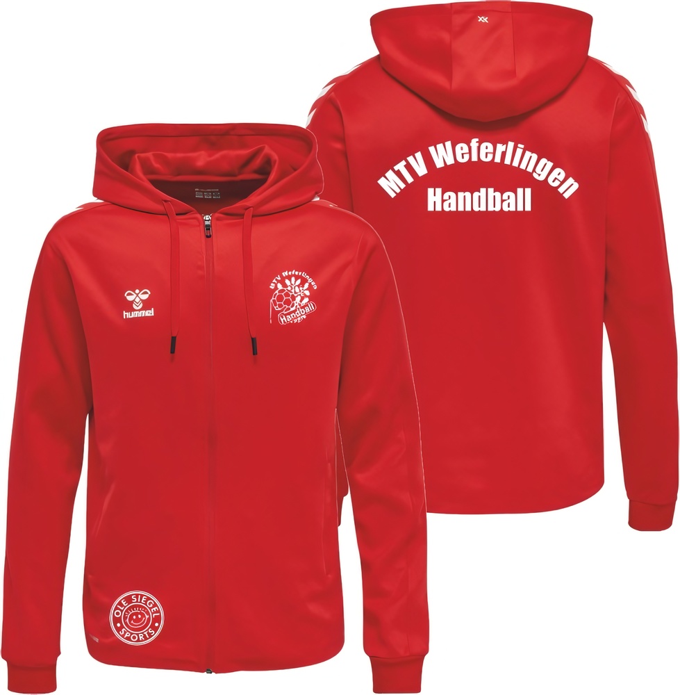 MTVWeferlingenKinderHummelhmlCore20PolyZipHoodieSweatKids230854TrueRed-116-ca6Jahre