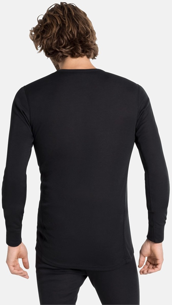 OdloBlTopCrewNeckLong-SleeveActiveWarmEco159102Black-3XL