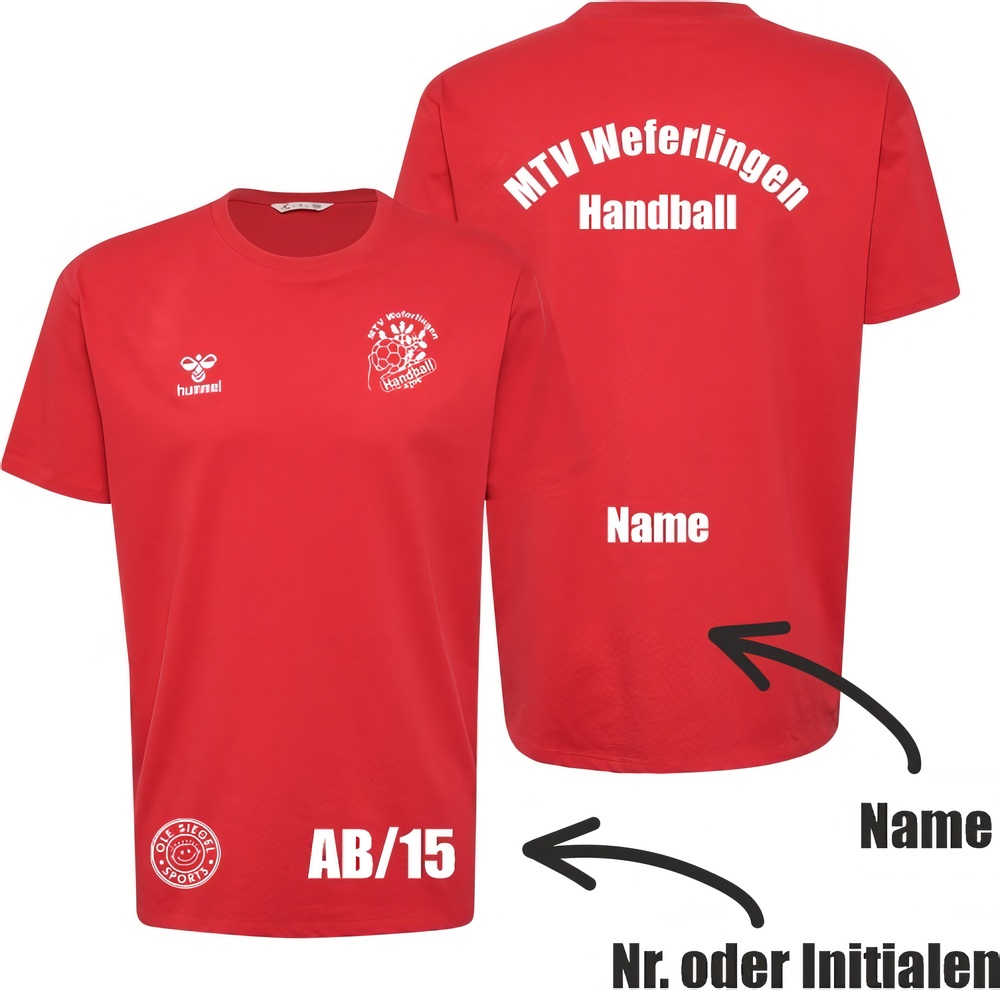 MTVWeferlingenDamenHummelhmlGO20CottonT-ShirtSSLady224830TrueRed-XXL