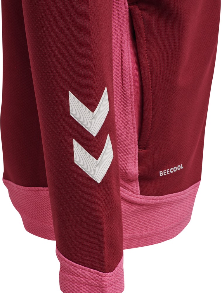 HummelKinderHoodieHmlleadZipPolyHoodieKidsBikingRed-116